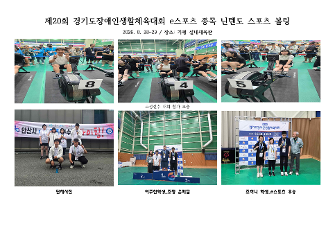 제20회 경기도장애인생활체육대회 e스포츠 종목: 닌텐도 스포츠 볼링 / 조정 